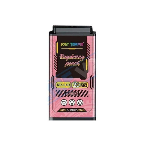 Buy cheapest online Lost Temple Pre-filled Replacement Pods Raspberry Peach 3500 PUFFS at lowest price in uk
