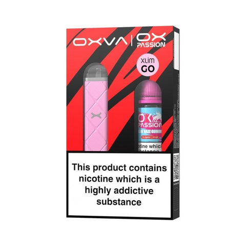 Buy cheapest online Oxva Xlim Go / Free Ox Passion Salt Pod Kit Pink at lowest price in uk