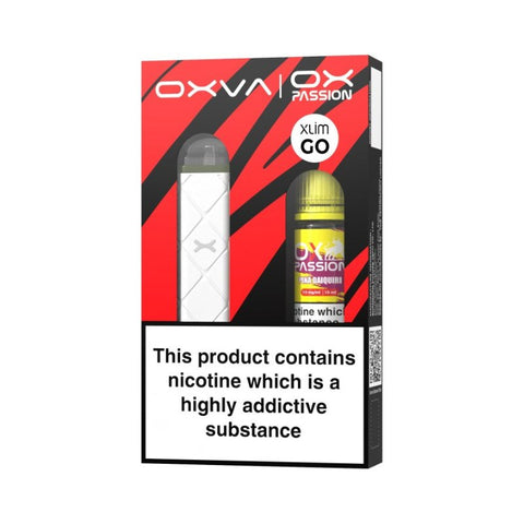 Buy cheapest online Oxva Xlim Go / Free Ox Passion Salt Pod Kit White at lowest price in uk