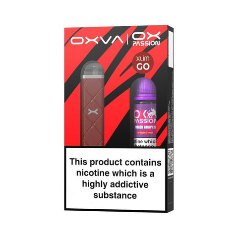 Buy cheapest online Oxva Xlim Go / Free Ox Passion Salt Pod Kit Light Brown at lowest price in uk