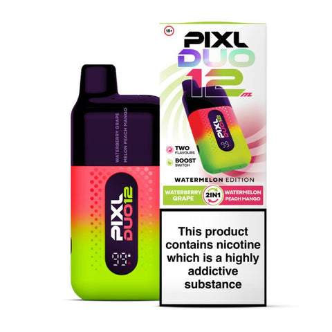 Buy cheapest online Pixl Duo 12000 Disposable Vape Watermelon Edition at lowest price in uk