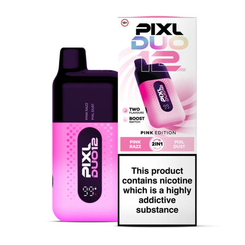 Buy cheapest online Pixl Duo 12000 Disposable Vape Pink Edition at lowest price in uk