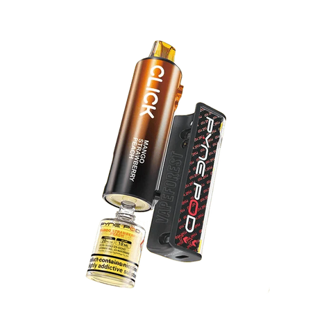 Buy cheapest online Pyne Pod Click 10K Prefilled Pod Kit - Complaint June 1st (Ban Proof) Mango Strawberry Peach at lowest price in uk