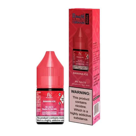 Buy cheapest online RandM Tornado 7000 Nic Salt E Liquid Banana ICE at lowest price in uk