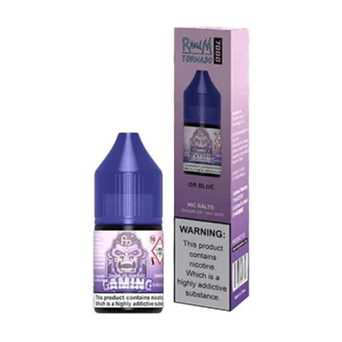 Buy cheapest online RandM Tornado 7000 Nic Salt E Liquid Dr Blue at lowest price in uk