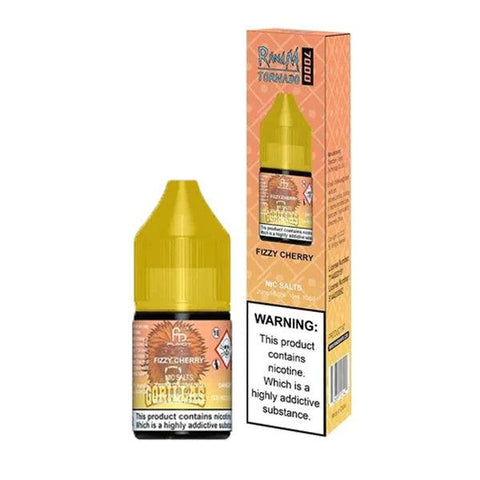 Buy cheapest online RandM Tornado 7000 Nic Salt E Liquid Fizzy Cherry at lowest price in uk