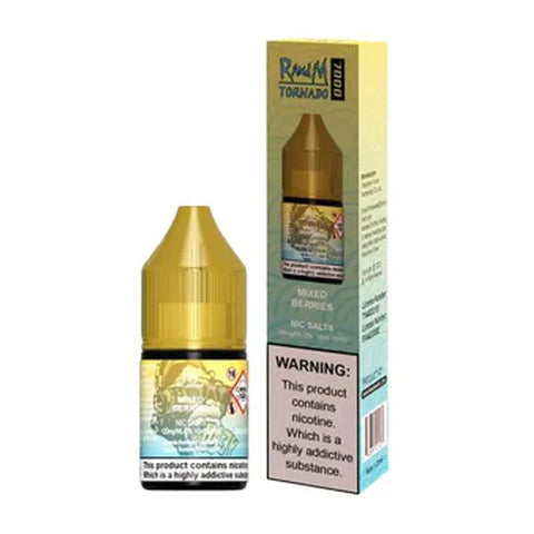 Buy cheapest online RandM Tornado 7000 Nic Salt E Liquid Mixed Berries at lowest price in uk