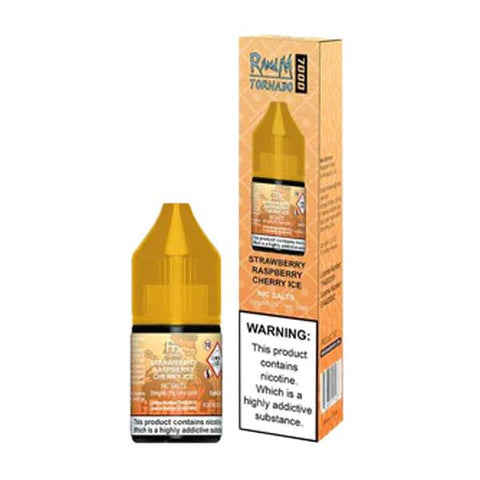 Buy cheapest online RandM Tornado 7000 Nic Salt E Liquid Strawberry Raspberry Cherry ICE at lowest price in uk