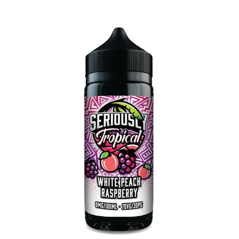 Buy cheapest online Seriously Tropical 100ml E-liquids White Peach Raspberry at lowest price in uk