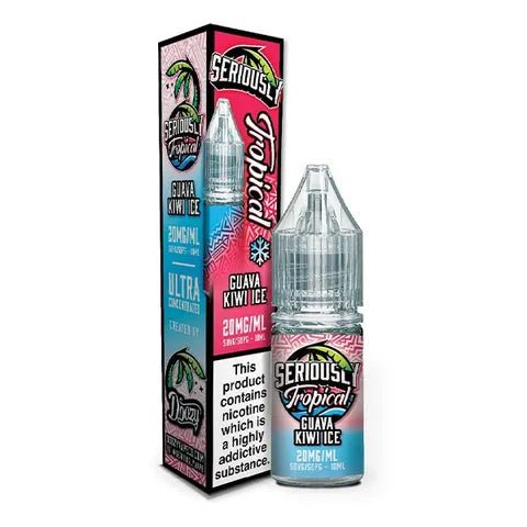 Buy cheapest online Seriously Tropical Nic Salt 10ml Box of 10 Guava Kiwi Ice at lowest price in uk