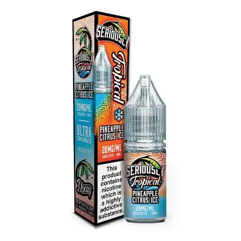 Buy cheapest online Seriously Tropical Nic Salt 10ml Box of 10 Pineapple Citrus Ice at lowest price in uk