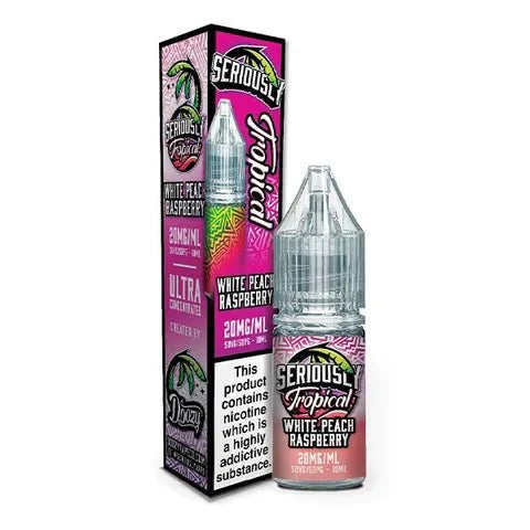 Buy cheapest online Seriously Tropical Nic Salt 10ml Box of 10 Peach Raspberry at lowest price in uk
