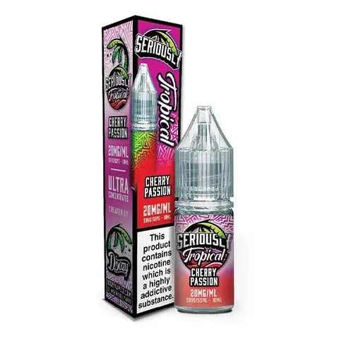 Buy cheapest online Seriously Tropical Nic Salt 10ml Box of 10 Cherry Passion at lowest price in uk