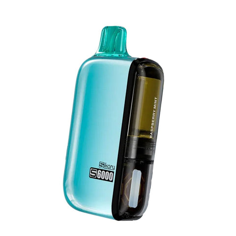 Buy cheapest online Ske Sikary S6000 Puffs Disposable Vape Pod Kit Raspberry Mint at lowest price in uk