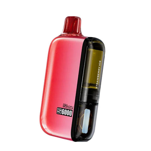 Buy cheapest online Ske Sikary S6000 Puffs Disposable Vape Pod Kit Strawberry Ice at lowest price in uk