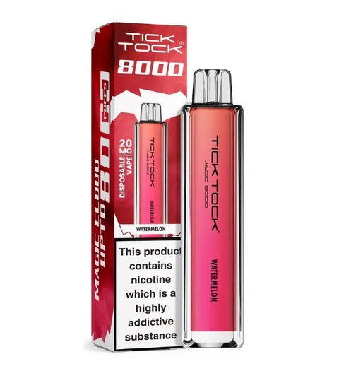 Buy cheapest online Tick Tock Magic 8000 Disposable Vape Watermelon at lowest price in uk