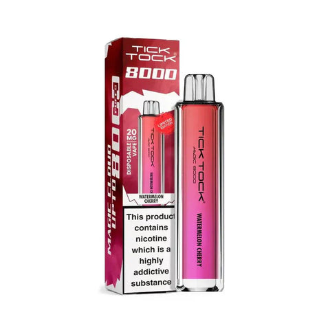 Buy cheapest online Tick Tock Magic 8000 Disposable Vape Watermelon Cherry at lowest price in uk