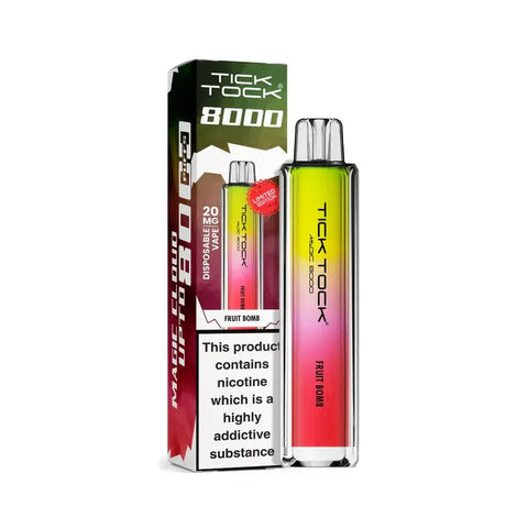 Buy cheapest online Tick Tock Magic 8000 Disposable Vape Fruit Bomb at lowest price in uk