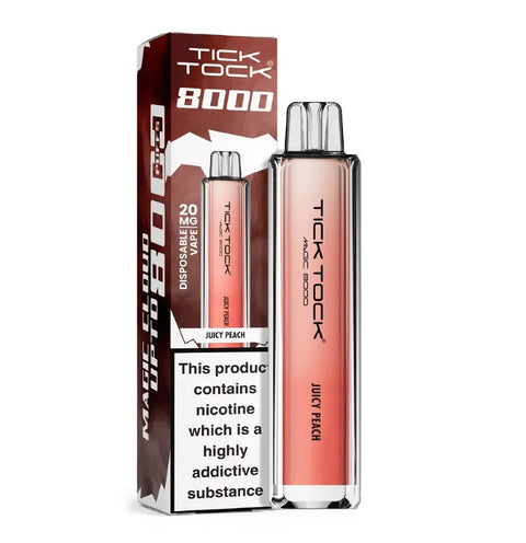 Buy cheapest online Tick Tock Magic 8000 Disposable Vape Juicy Peach at lowest price in uk