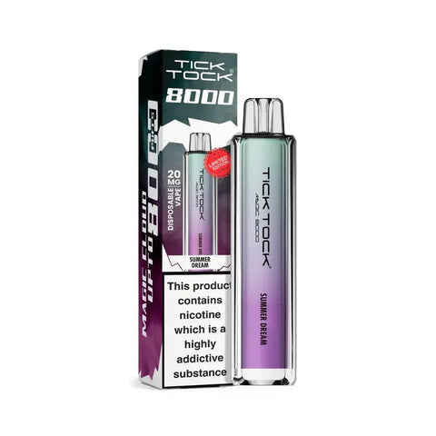 Buy cheapest online Tick Tock Magic 8000 Disposable Vape Summer Dream at lowest price in uk