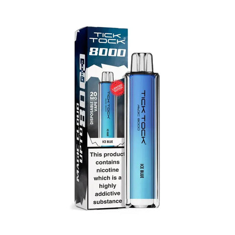 Buy cheapest online Tick Tock Magic 8000 Disposable Vape Ice Blue at lowest price in uk