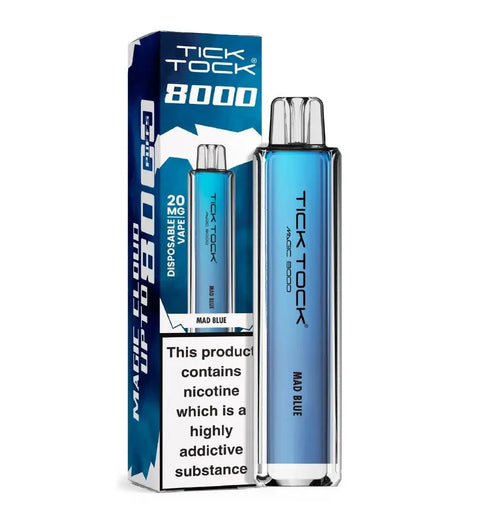 Buy cheapest online Tick Tock Magic 8000 Disposable Vape Mad Blue at lowest price in uk