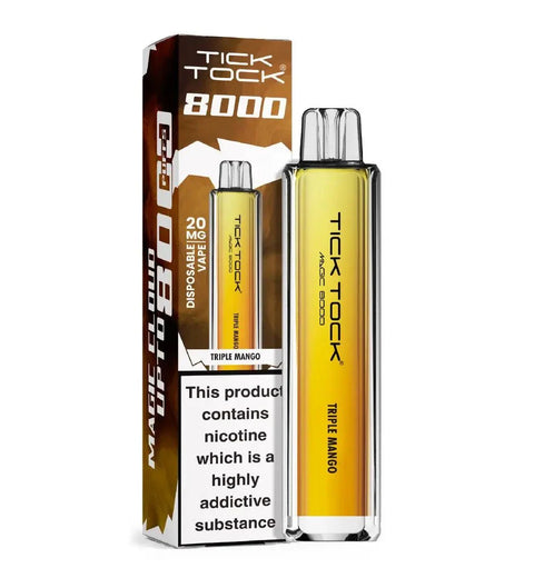 Buy cheapest online Tick Tock Magic 8000 Disposable Vape Triple Mango at lowest price in uk