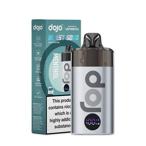 Buy cheapest online Vaporesso Dojo Blast 6000 Prefilled Pod Kit - Box of 5 (Ban Proof) Silver-Menthol at lowest price in uk