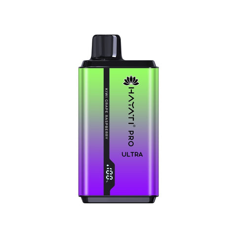 Buy cheapest online 0mg Hayati Pro Ultra 15000 Puffs Disposable Vape Kiwi Grape Raspberry at lowest price in uk