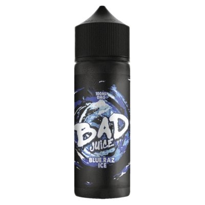 Buy cheapest online Bad Juice 100ml Shortfill Blue Raz Ice at lowest price in uk