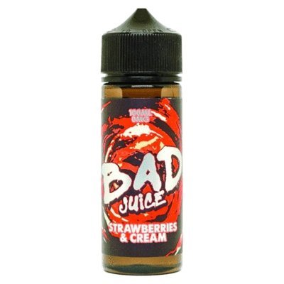 Buy cheapest online Bad Juice 100ml Shortfill Strawberry Cream at lowest price in uk