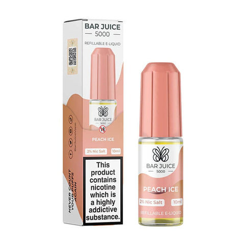 Buy cheapest online Bar Juice 5000 10ml E-liquids Peach Ice at lowest price in uk