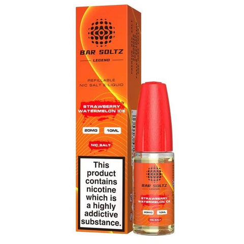 Buy cheapest online Bar Soltz Legend Nic Salts E-liquids 10ml - Box of 10 Strawberry Watermelon Ice at lowest price in uk