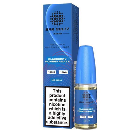 Buy cheapest online Bar Soltz Legend Nic Salts E-liquids 10ml - Box of 10 Blueberry Pomegranate at lowest price in uk