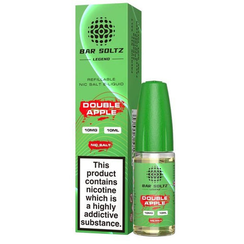 Buy cheapest online Bar Soltz Legend Nic Salts E-liquids 10ml - Box of 10 Double Apple at lowest price in uk