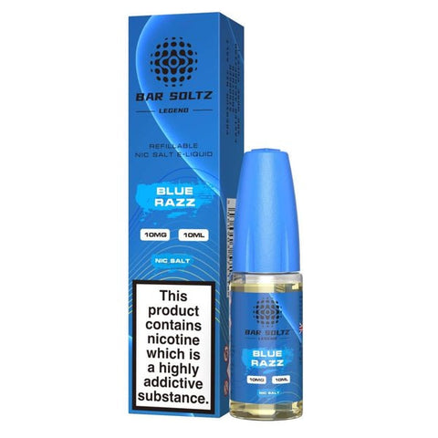Buy cheapest online Bar Soltz Legend Nic Salts E-liquids 10ml - Box of 10 Blue Razz at lowest price in uk