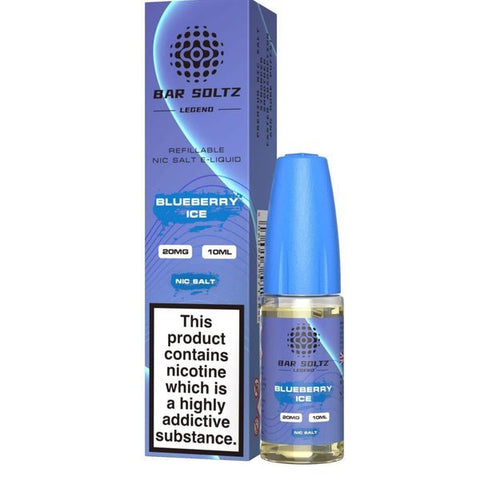 Buy cheapest online Bar Soltz Legend Nic Salts E-liquids 10ml - Box of 10 Blueberry Ice at lowest price in uk
