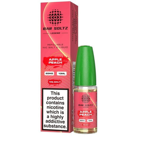 Buy cheapest online Bar Soltz Legend Nic Salts E-liquids 10ml - Box of 10 Apple Grape Ice at lowest price in uk