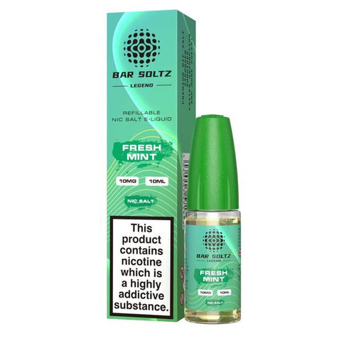 Buy cheapest online Bar Soltz Legend Nic Salts E-liquids 10ml - Box of 10 Fresh Mint at lowest price in uk