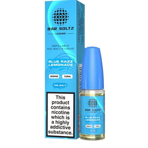 Buy cheapest online Bar Soltz Legend Nic Salts E-liquids 10ml - Box of 10 Blue Razz Lemonade at lowest price in uk