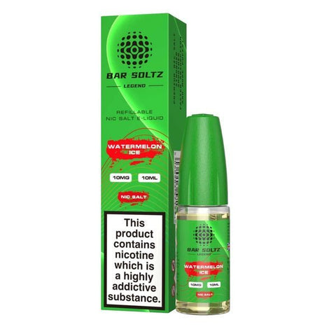 Buy cheapest online Bar Soltz Legend Nic Salts E-liquids 10ml - Box of 10 Watermelon Ice at lowest price in uk