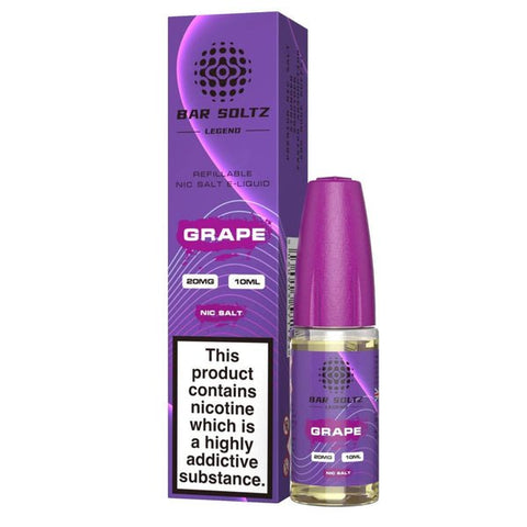Buy cheapest online Bar Soltz Legend Nic Salts E-liquids 10ml - Box of 10 Grape at lowest price in uk