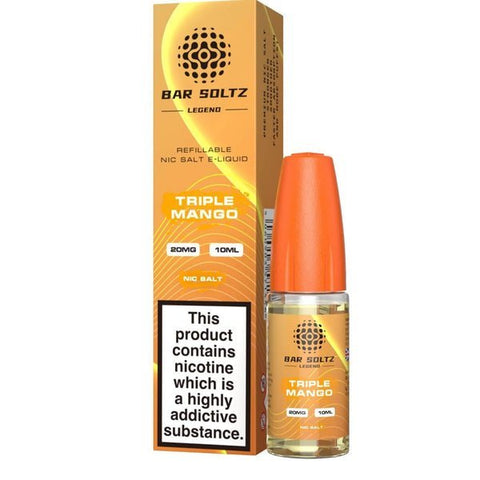 Buy cheapest online Bar Soltz Legend Nic Salts E-liquids 10ml - Box of 10 Triple Mango at lowest price in uk