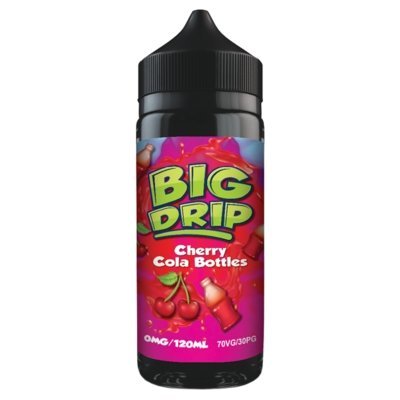 Buy cheapest online Big Drip 100ml Shortfill Cherry Cola Bottles at lowest price in uk