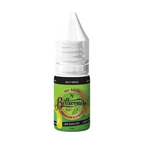 Buy cheapest online Billonaire Juice 10ml Nic Salt Box of 10 Lime Rancher at lowest price in uk