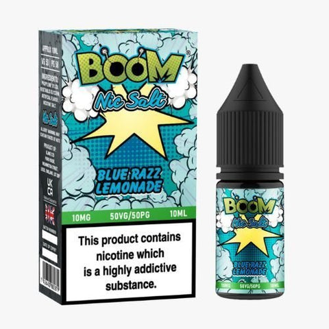 Buy cheapest online Boom Nic Salt 10ml E-Liquids - Pack Of 5 Blue Razz Lemonade at lowest price in uk