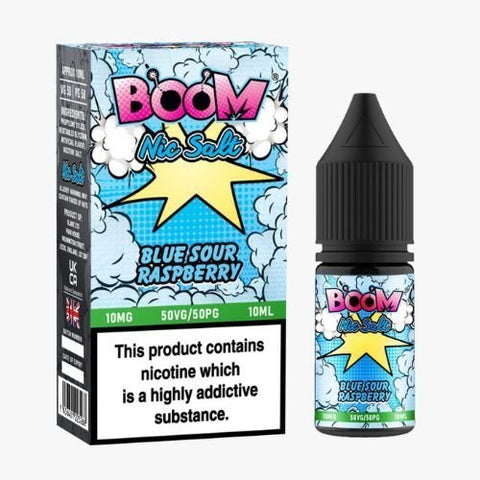 Buy cheapest online Boom Nic Salt 10ml E-Liquids - Pack Of 5 Blueberry Sour Raspberry at lowest price in uk