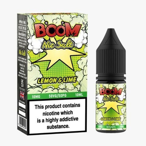 Buy cheapest online Boom Nic Salt 10ml E-Liquids - Pack Of 5 Lemon & Lime at lowest price in uk