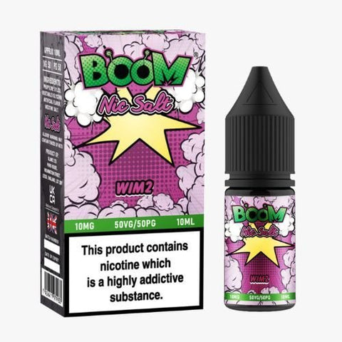 Buy cheapest online Boom Nic Salt 10ml E-Liquids - Pack Of 5 WIM2 at lowest price in uk