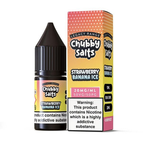 Buy cheapest online Chubby Salts Nic Salts-10ml- E-Liquid- Box of 10 Strawberry Banana Ice at lowest price in uk